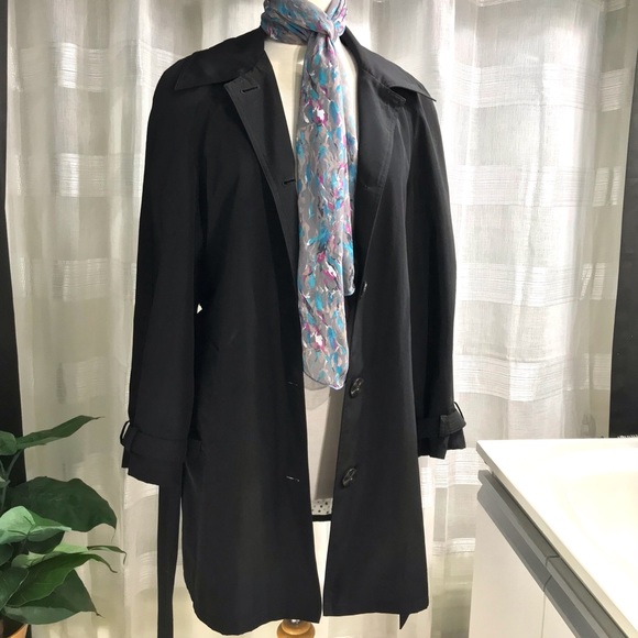 STUDIO by LIZ CLAIBORNE 3/4 trench coat, black, size M - Picture 3 of 15
